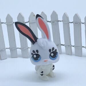 BUNNY RABBIT #G7 #100 - Authentic Littlest Pet Shop - Hasbro LPS